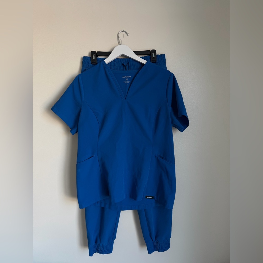 Jaanuu Royal Blue Scrub Set Size Medium
